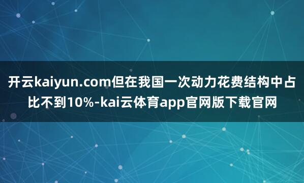 开云kaiyun.com但在我国一次动力花费结构中占比不到10%-kai云体育app官网版下载官网