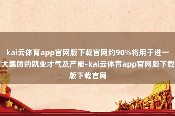 kai云体育app官网版下载官网约90%将用于进一步扩大集团的就业才气及产能-kai云体育app官网版下载官网